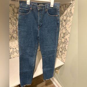 Express straight super high rise jeans